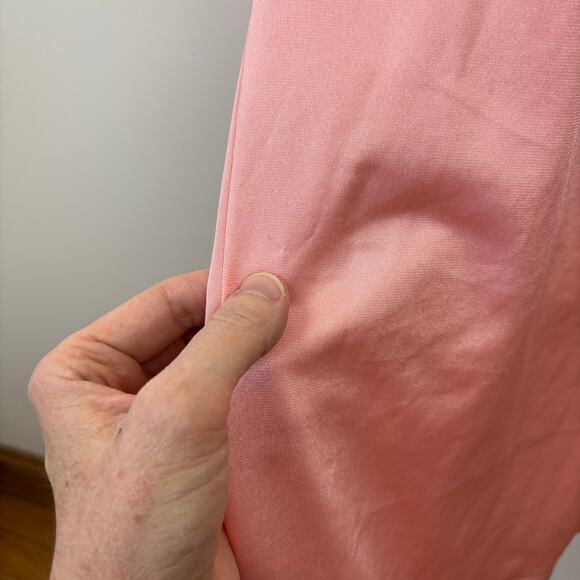 Vintage Vanity Fair Collectibles Robe Pink Gold Trim Dacron Nylon USA size 10 - Picture 10 of 14